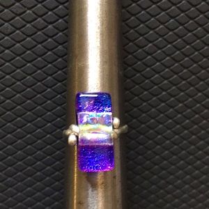 Hand Fused Glass Ring